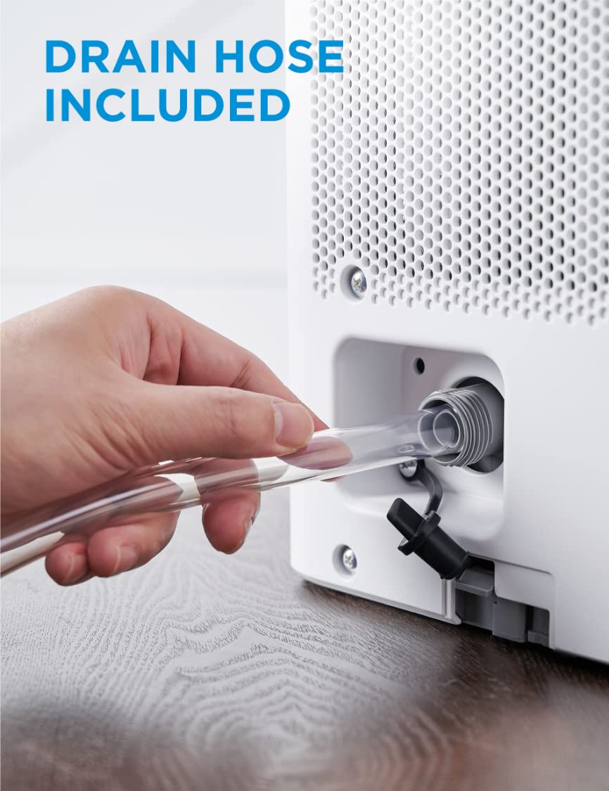 Deshumidificador Midea Cube Blanco con Control Inteligente Compatible con Alexa para Sótano y Habitaciones de hasta 4.500 Metros Cuadrados.
