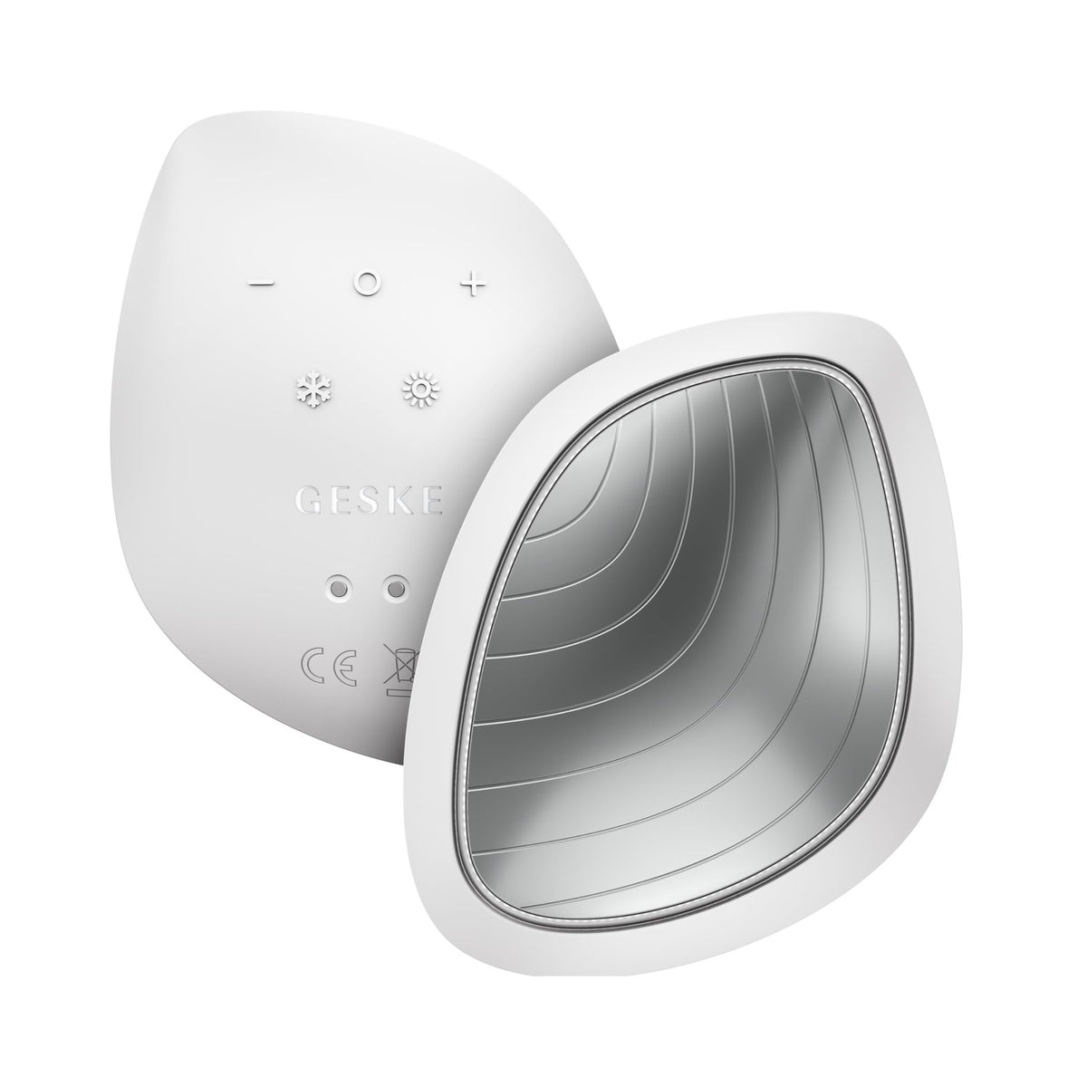 GESKE | SmartAppGuided™ Sonic Warm & Cool Mask | 9 en 1 | Máscara facial LED de belleza | Espectro LED completo y terapia de luz roja | Calor/frío | Mayor absorción de productosl | masajeador facial