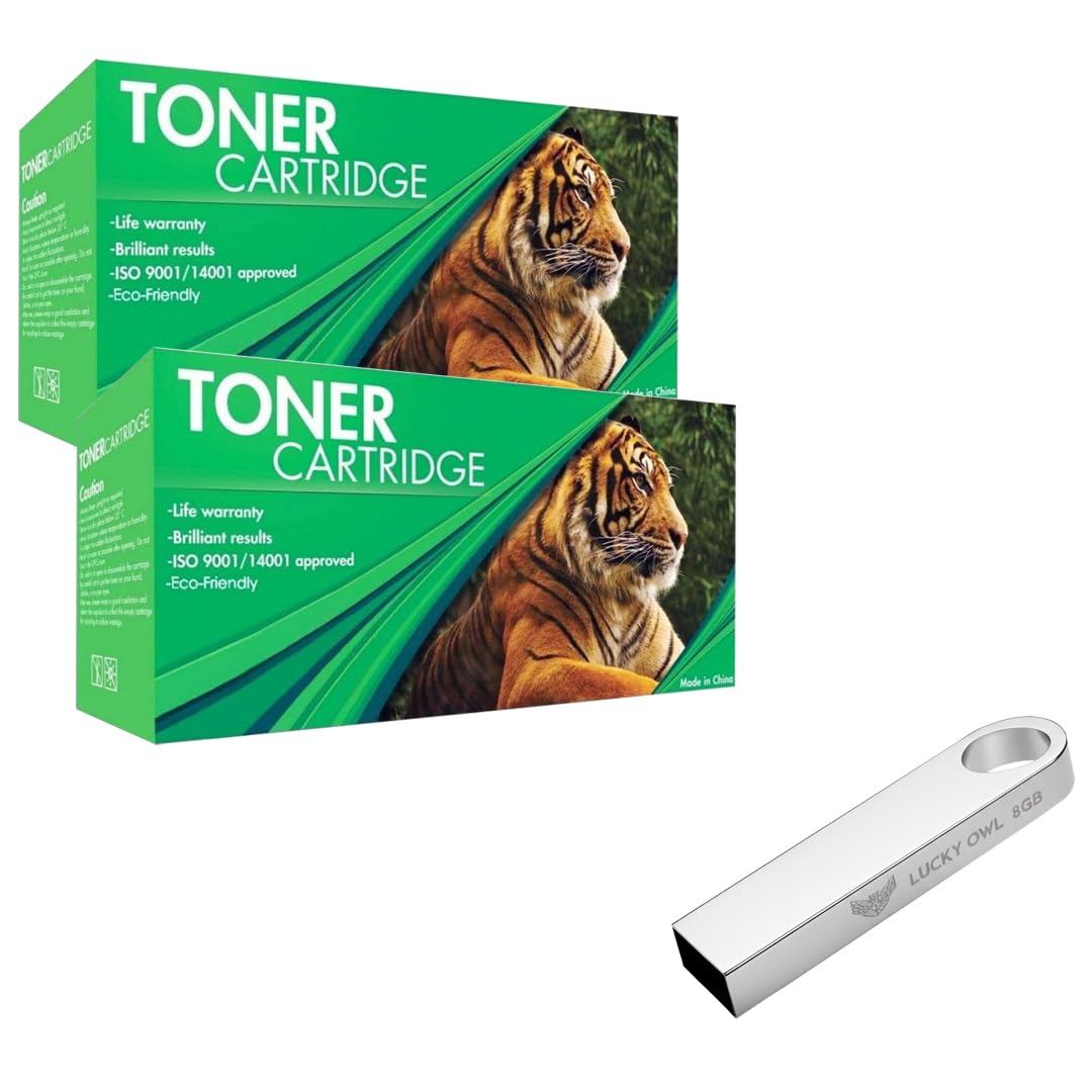 Kit de Tóner Con Chip Impresión Negro Lucky Owl para Laser 107w 107a M135 M137 más Memoria USB