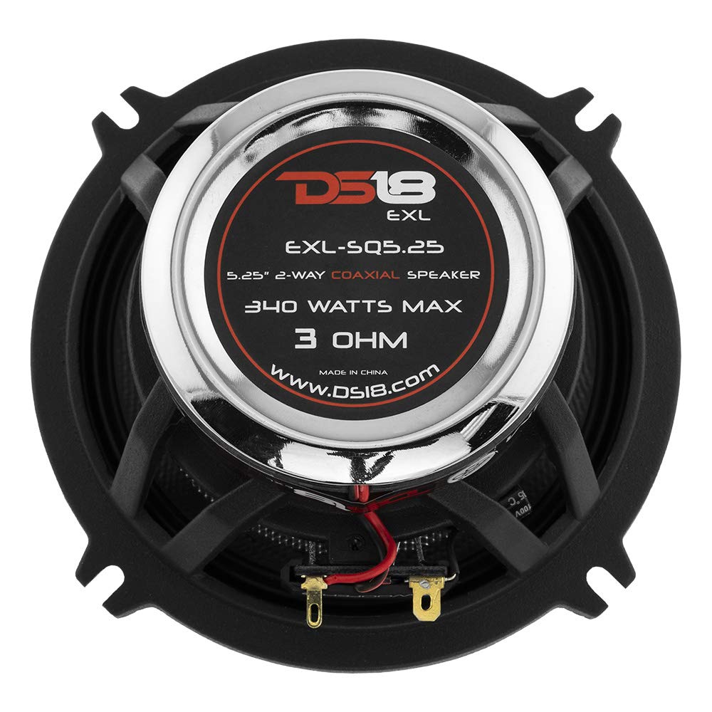 Altavoces de Alta Calidad DS18 Cromados Diseño Compacto 800 Watts juegos de 2