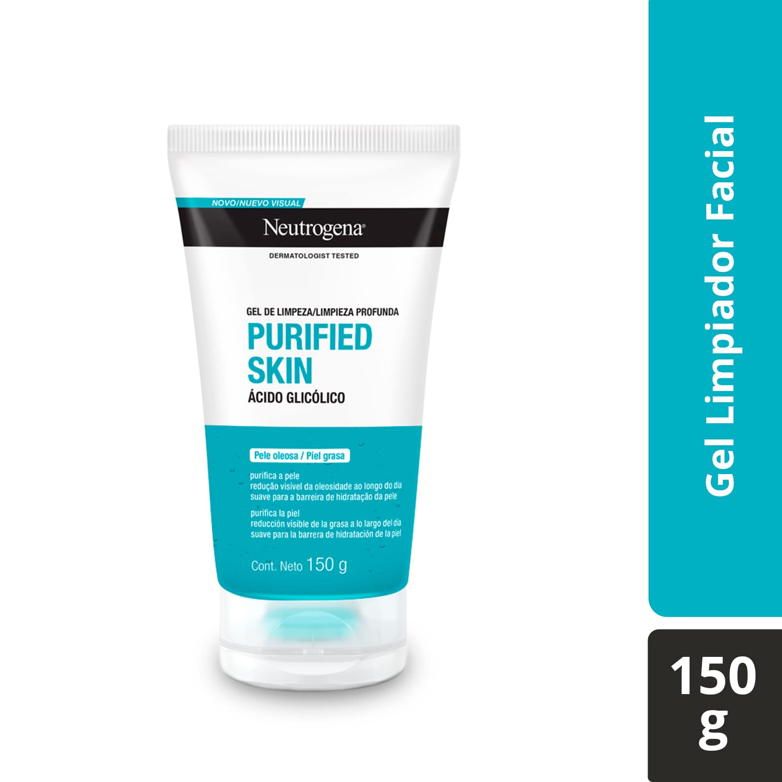 Gel Limpiador Facial Neutrogena Deep Clean Intensive Toronja Ácido Salicílico 60 ml + Gel Limpiador Facial Purified Skin Ácido glicólico 150 g