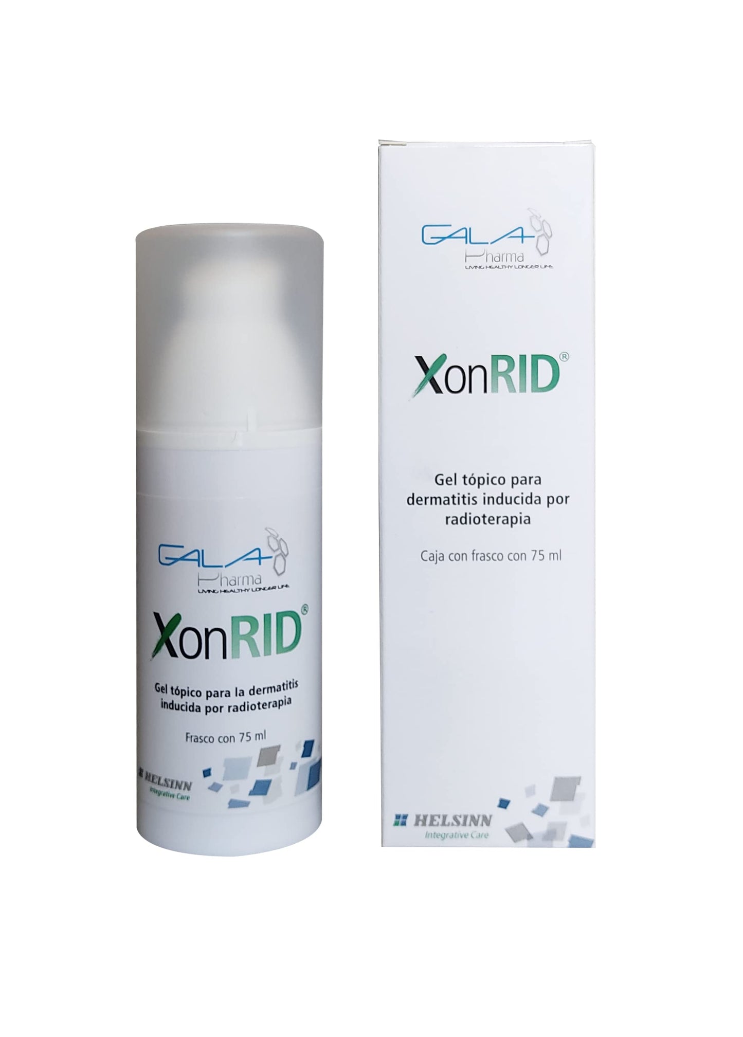 XonRID Gel Tópico para la dermatitis inducida por radioterapia Caja con frasco de 75ml