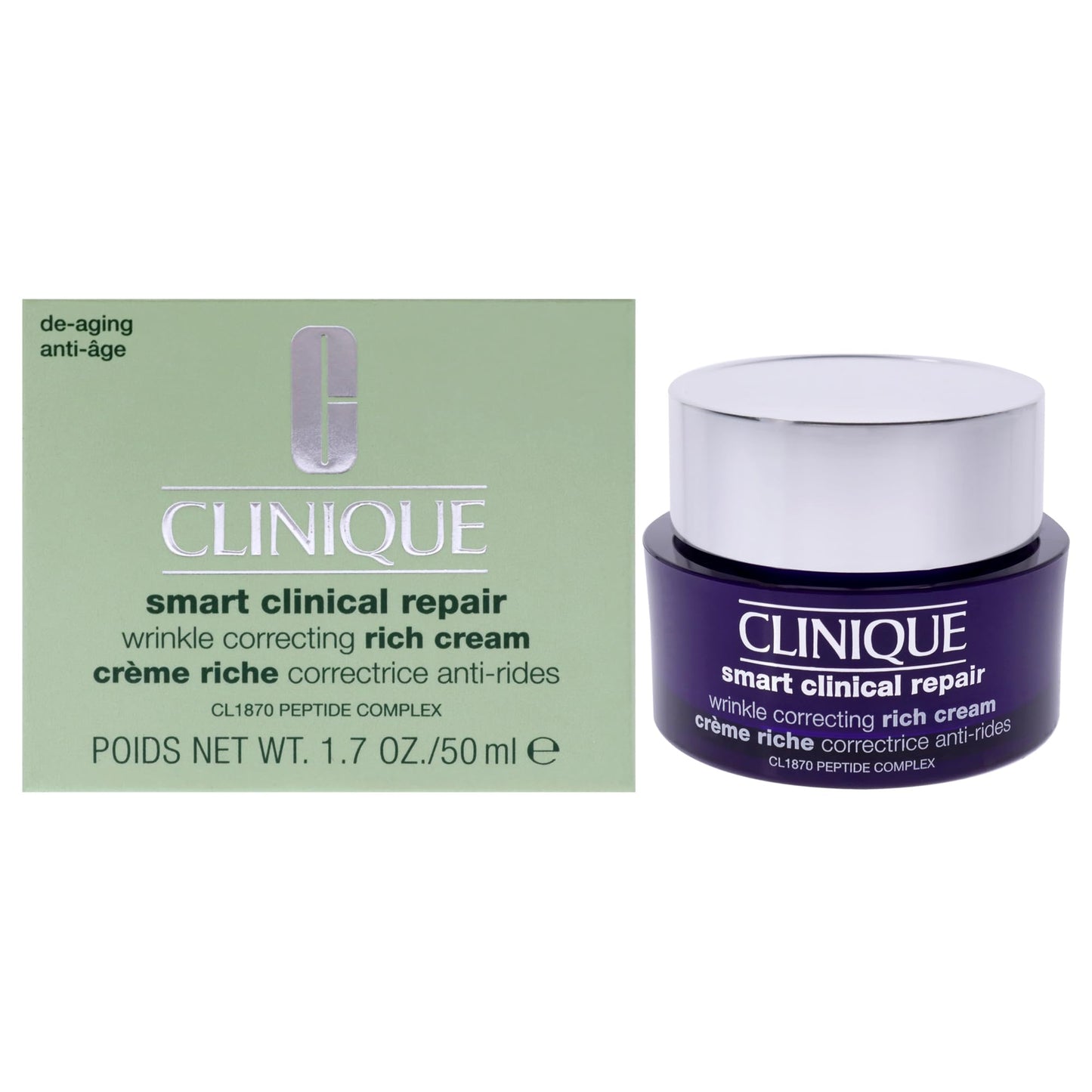 Clinique Smart Clinical Repair Wrinkle Correcting Rich Cream for Women 1.7 oz Cream