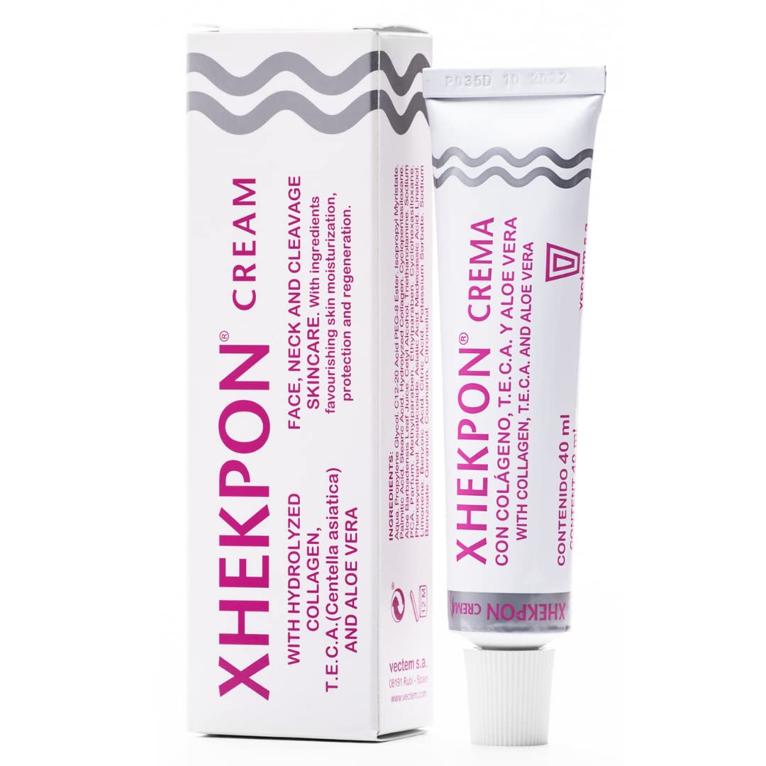 XHEKPON Face Neck & Decolleté Anti-ageing Cream with Collagen, Aloe Vera & Centella Asiatica