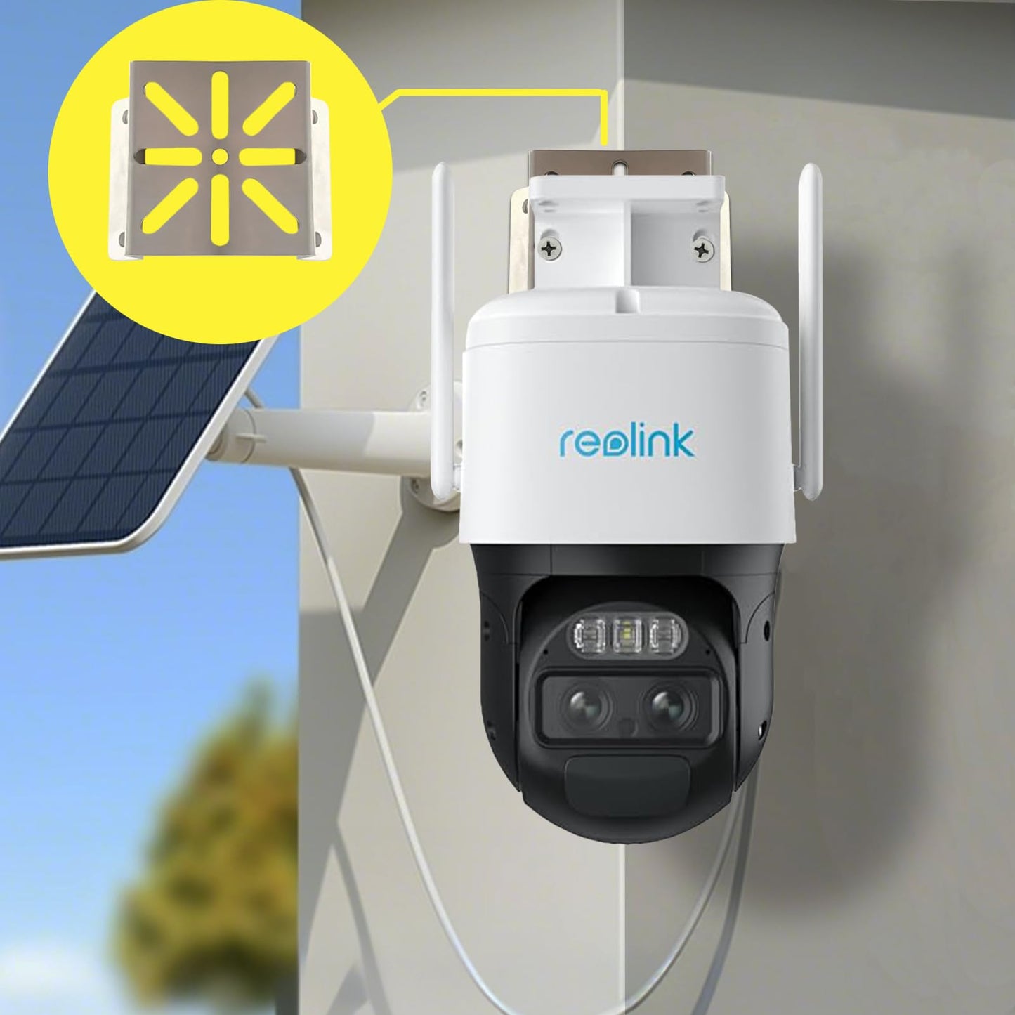 Soporte de Esquina WiTi en Acero Inoxidable para Cámara de Seguridad Tamaño Pequeño