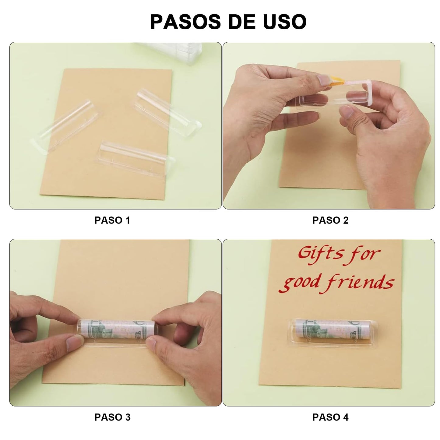 Pack de Bolsas Impermeables y Transparentes para Bálsamo Labial para Organizar y Proteger Productos