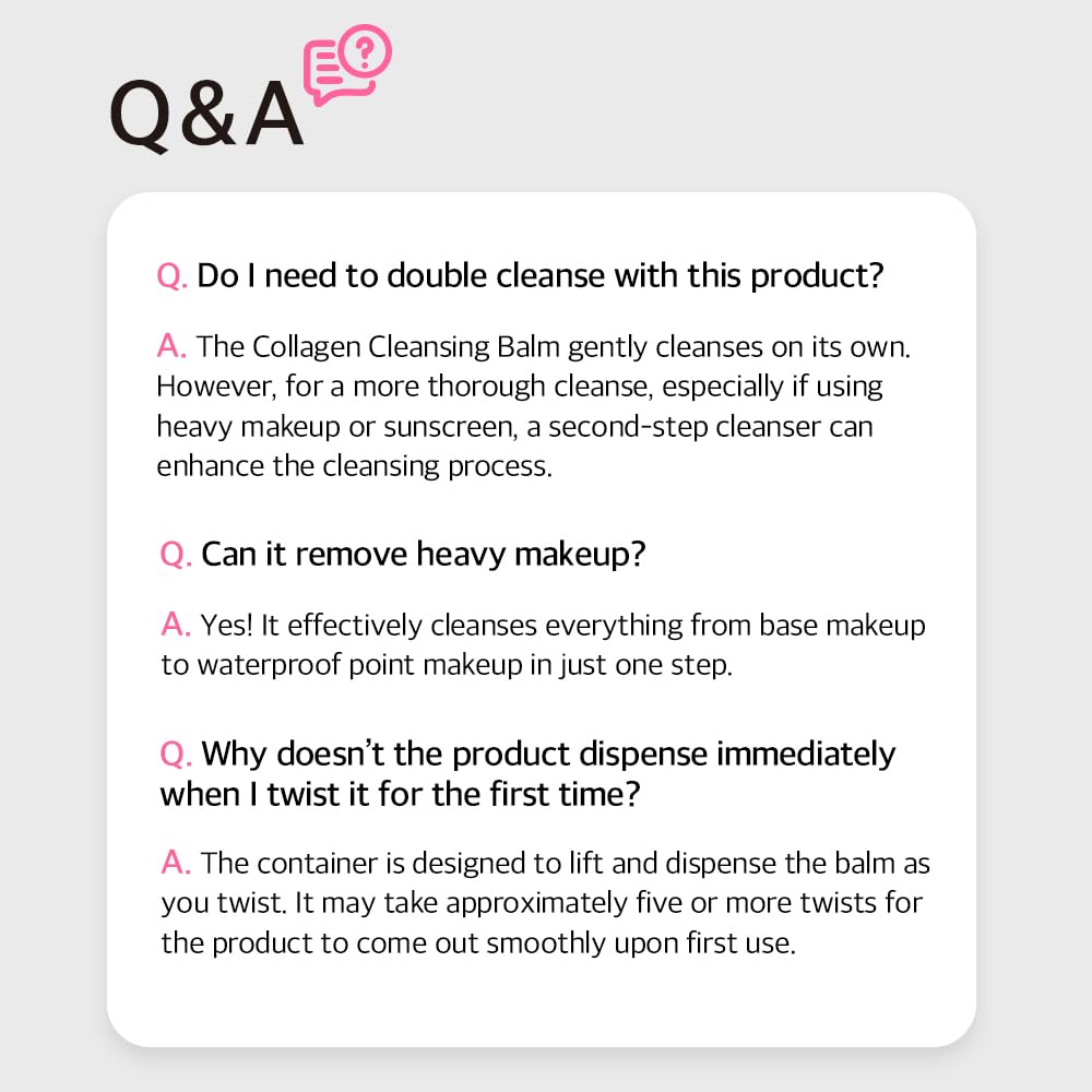 mixsoon Collagen Cleansing Balm - Soft Melting Lightweight Grinding Balm, Hydrating Makeup Remover 50ml / 1.69 fl.oz. Korean Glass Skin Care