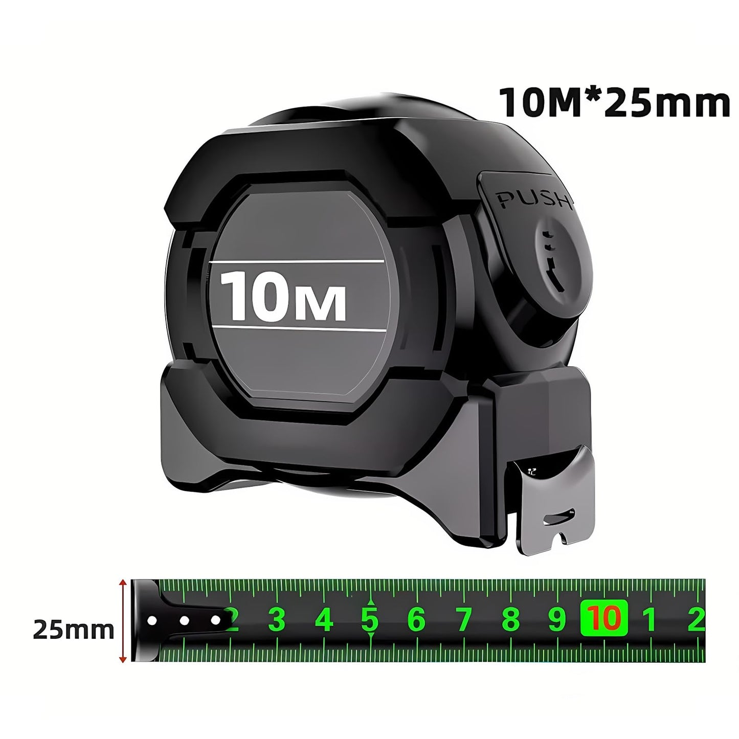 Cinta Métrica Mmaxboss Fluorescente Autoblocante Fácil de Leer para Diseñadores Arquitectos y Artesanos