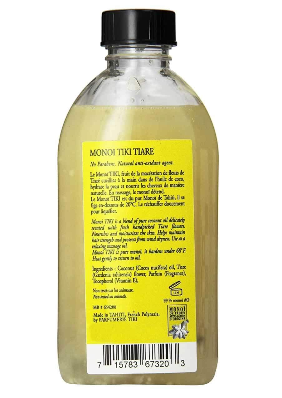Monoi Tiare Tahiti Tiare Gardenia Coconut Oil (Pack of 2), Scented With Fresh Handpicked Tiare Flowers, 100% Made in Tahiti, 4 fl. oz.