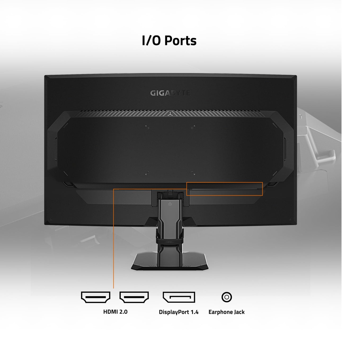 GIGABYTE GS27QC Monitor Curvado para Juegos de 27 Pulgadas 165Hz 1440P, visualización de 2560 x 1440 VA 1500R, Tiempo de Respuesta de 1 ms (MPRT), Listo para HDR, FreeSync Premium, 1 Puerto de