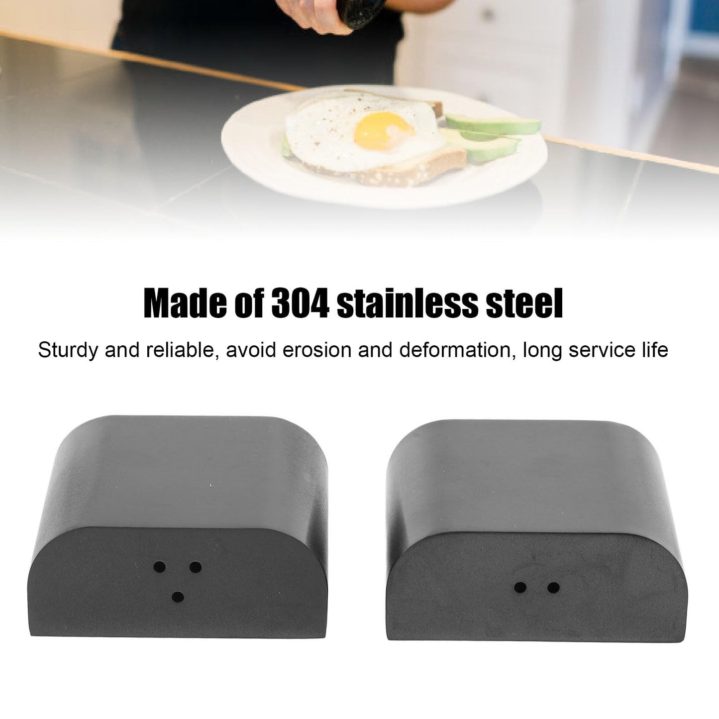 Juego de Salero y Pimentero, Tarro de Condimento de Acero Inoxidable 304 para Sales, Especias, Azúcar, Chile en Polvo, Botella de Condimento para Cocina Al Aire Libre, Elegante y