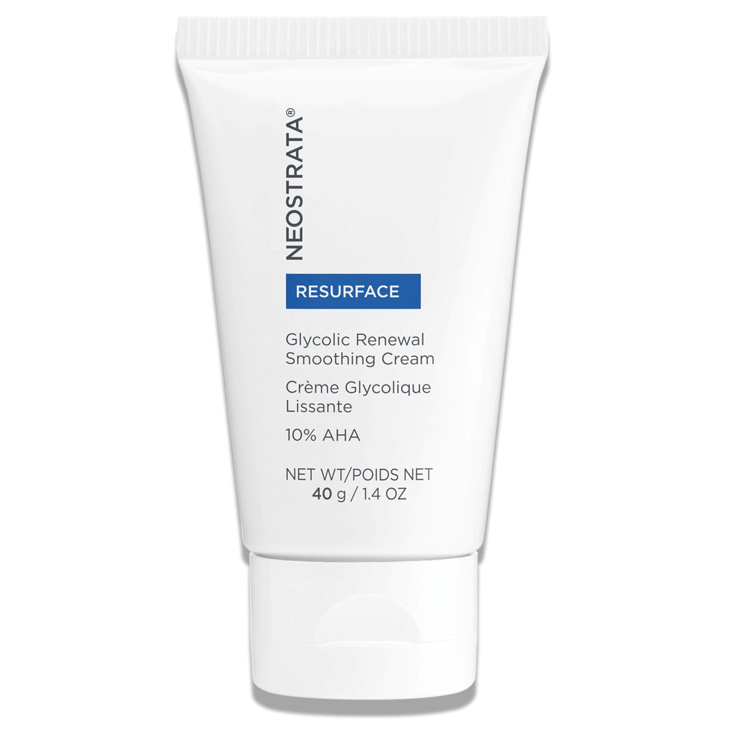 NEOSTRATA RESURFACE Ácido glicólico Renovación Suavizante Facial Hidratante & Crema de Cuello - 10% Ácido Alpha Hidroxi (AHA), Manteca de Karité, Ácido cítrico, Glicerina; Antienvejecimiento, Antiarrugas; 1.4 onzas