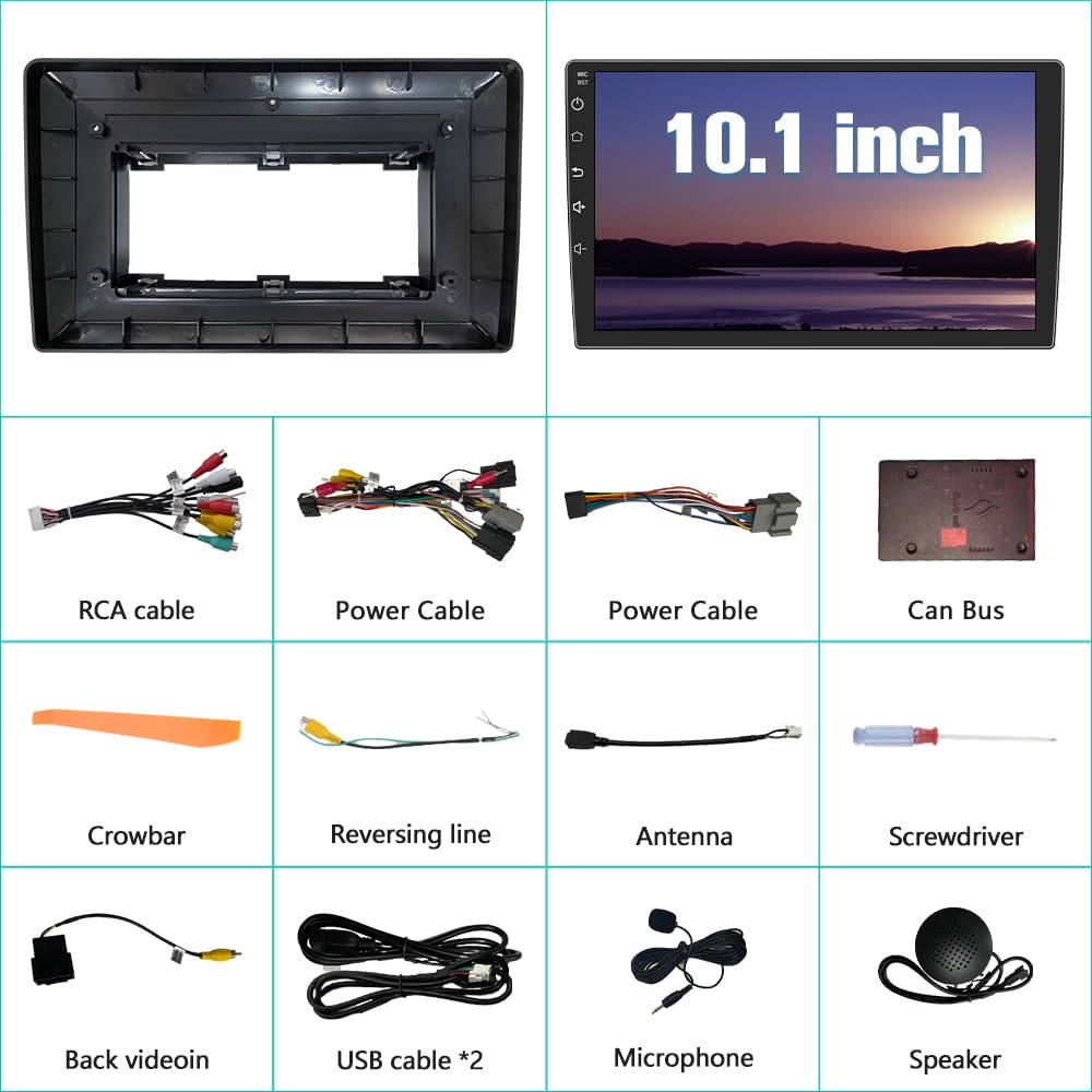 AWESAFE - Radio de coche WiFi 5G estéreo para Chevy Silverado 2007-2013 GMC Sierra
