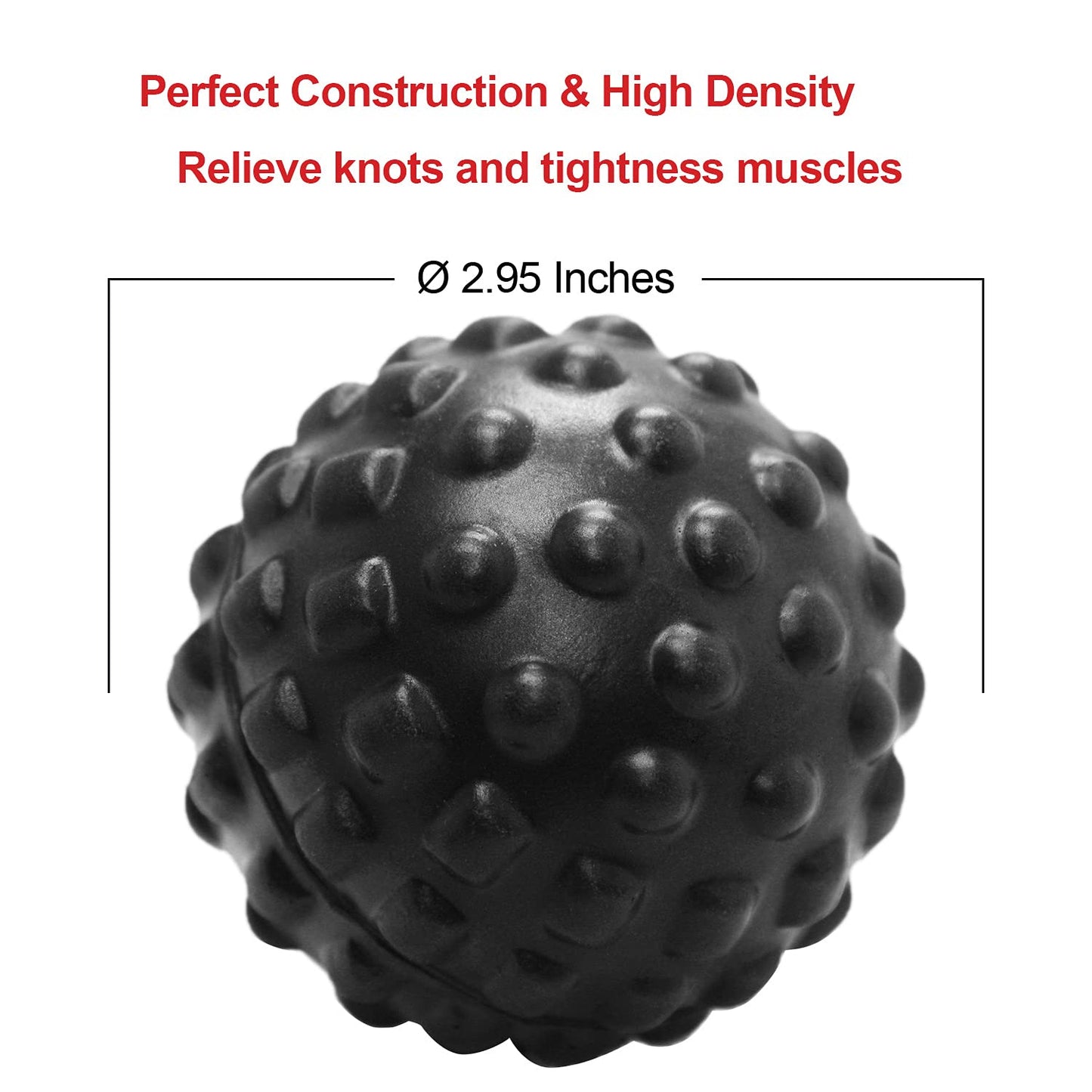 Bola de masaje de punto de gatillo para masaje de tejido profundo, pelota de masaje muscular de fitness para liberación miofascial y relajación deportiva (2.95 pulgadas)