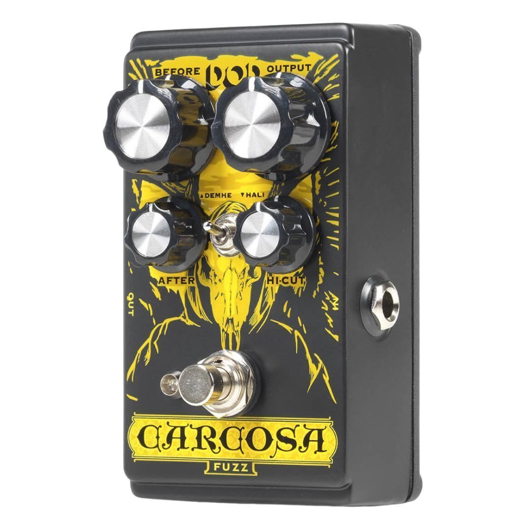 DigiTech DOD Carcosa - Pedal analógico de pelusa con tonos de silicona fuzz, amplio alcance, controles interactivos y True Bypass