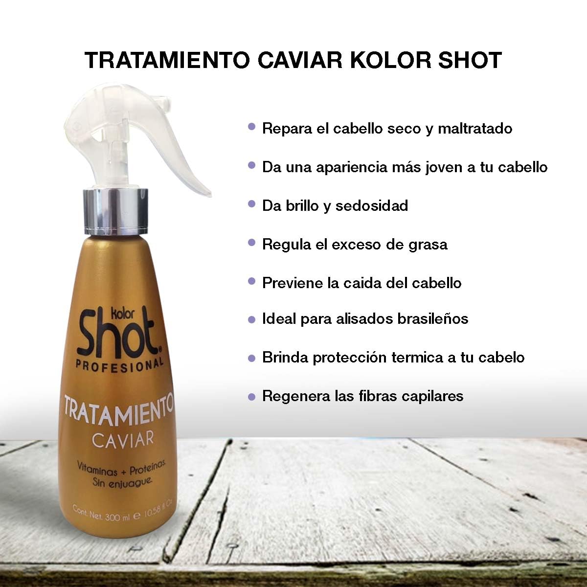 Tratamiento Capilar Caviar Humectante Hidratante para Cabello Seco y Maltratado