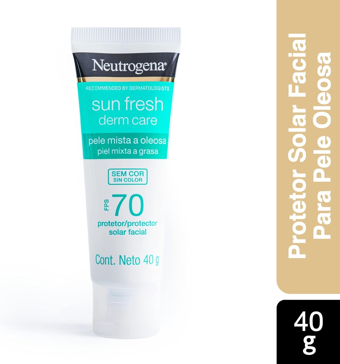 NEUTROGENA Hidratante Facial Hydro Boost Water gel 50 g + Sun fresh Protector Solar Facial sin color Dermcare Niacinamida FPS50 +, 40g