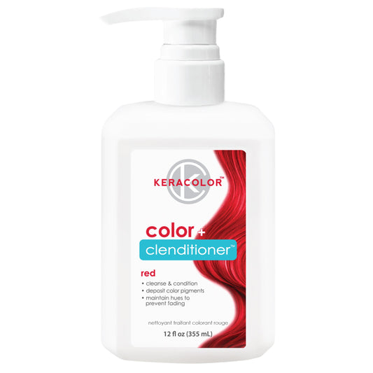 Keracolor - Climatizador Color Plus, rojo, 12 onzas