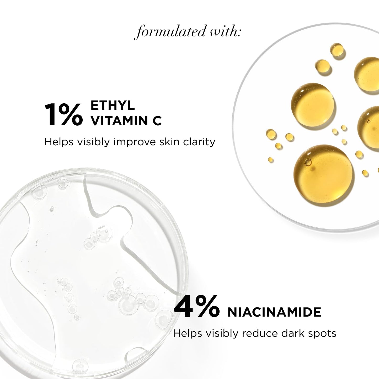 It Cosmetics Bye bye Dark Spots, Serum, Suero 4% Niacinamida Reduce las Manchas Oscuras y Mejora la Textura de la Piel en 8 Semanas, con 1% de Vitamina C Etílica, Todo Tipo de Piel, 30 ml