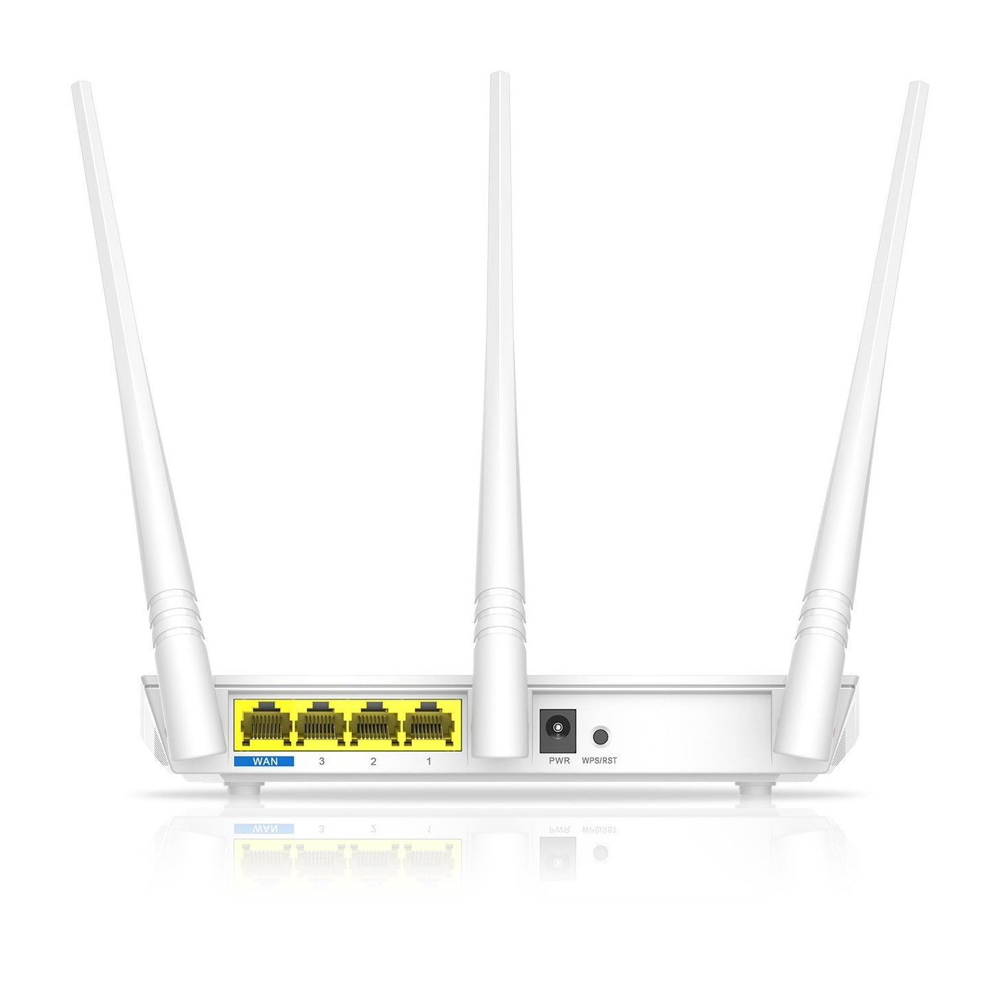 Tenda F3 N300 Router Inalámbrico WiFi, 3 Antenas de 5 dBi, 300 Mbps a 2.4 GHz, Chip Broadcom, Control Ancho de Banda, WPS, 1x Puerto WAN 10/100 Mbps 3 x Puertos LAN 10/100, Blanco