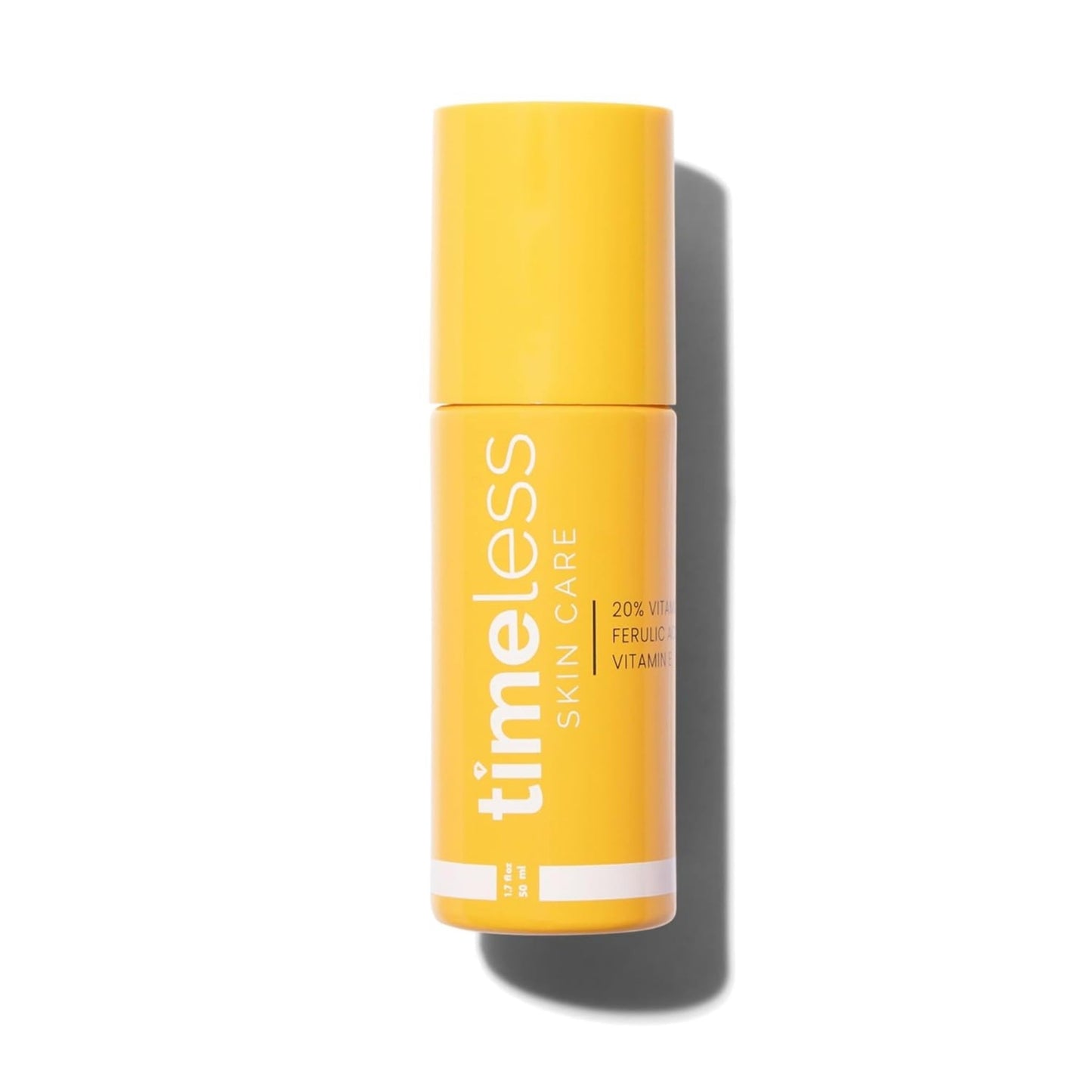 TIMELESS SKIN CARE | Sérum de Vitamina C al 20% + Ácido Ferúlico + Vitamina E | Para Todo tipo de piel | Suero Antioxidante y Aumenta la Producción de Colágeno | 50ML