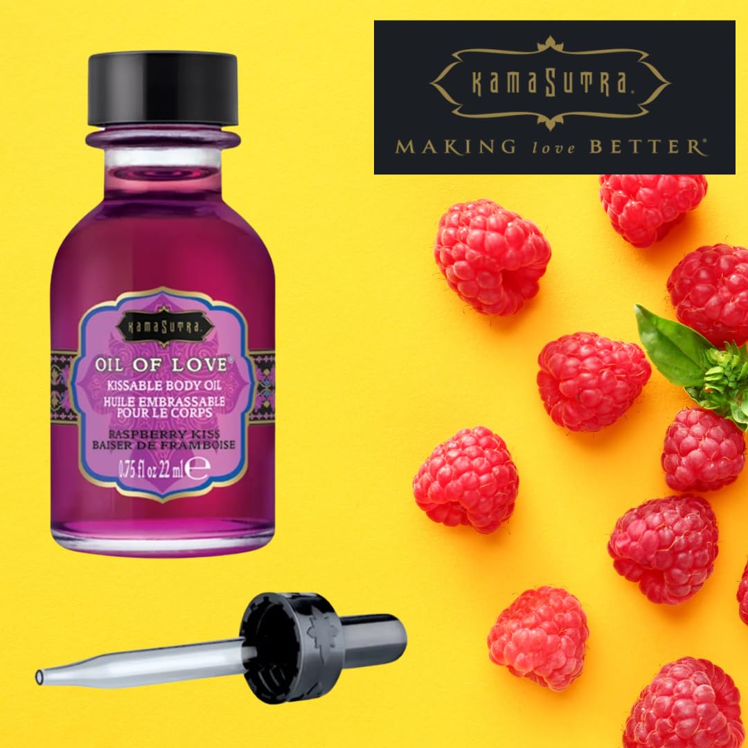 Kama Sutra Aceite de Masaje - Frambuesa Kiss 0.74 oz - Unisex - Adultos