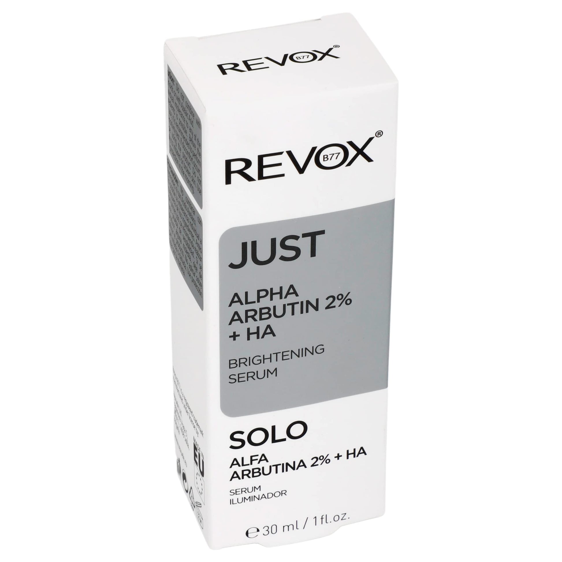 REVOX B77 JUST ALFA ARBUTINA + ACIDO HIALURONICO SUERO ACLARANTE 30ML