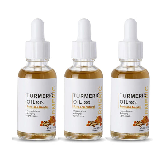 Cúrcuma Serum Facial Reparador, Suero Corrector De Manchas Oscuras De Cúrcuma, Cúrcuma Natural Piel Brillante Suero Hidratante Reparador de Manchas Oscuras, Hidrata La Piel Apagada Y Seca (3PCS)