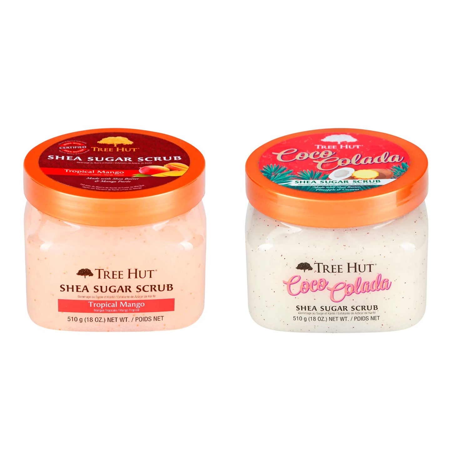 Set de Exfoliantes Corporales Tree Hut Mango Tropical Coco Colada