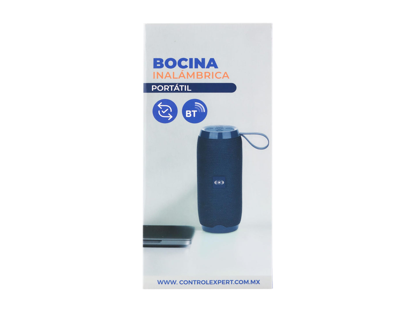 CONTROL EXPERT Bocina Portátil con Bluetooth - Sonido de Alta Calidad en Cualquier Lugar (Azul)