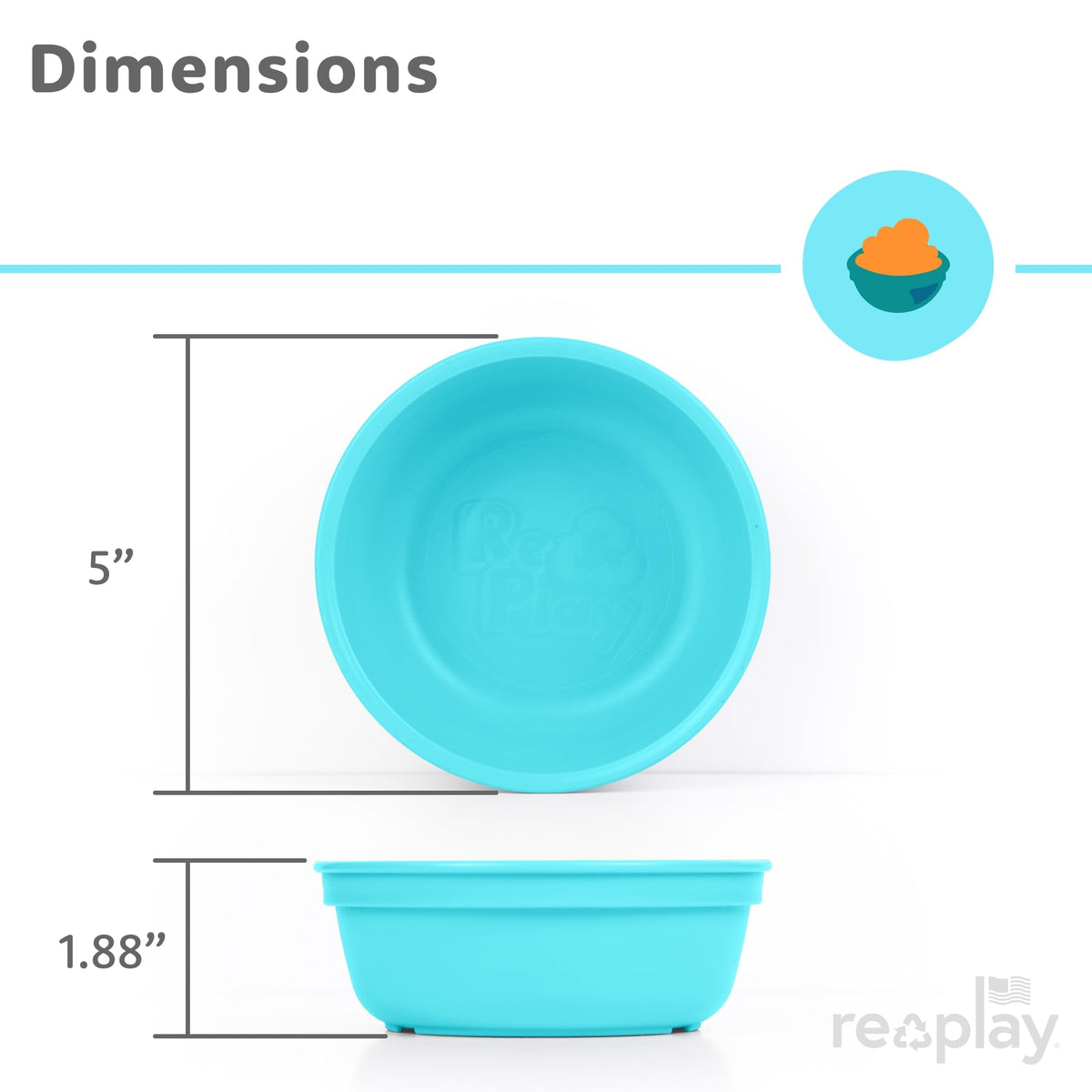 Re-Play 3 Count Bowls, Azul true