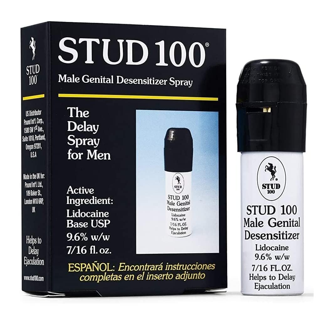 Desensibilizador Genital Masculino Stud 100 0.43 Onza Paquete de 2 para Hombre