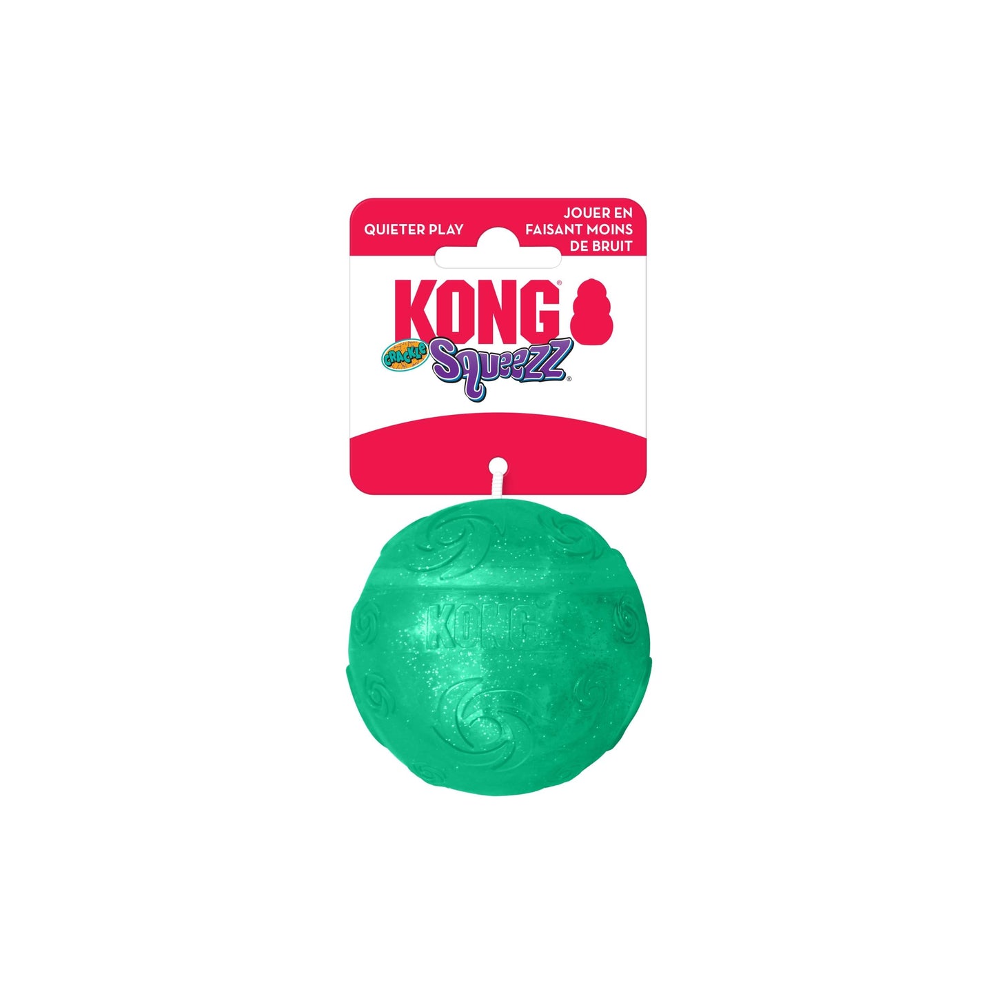Kong pelota squeezz crackle ball grande