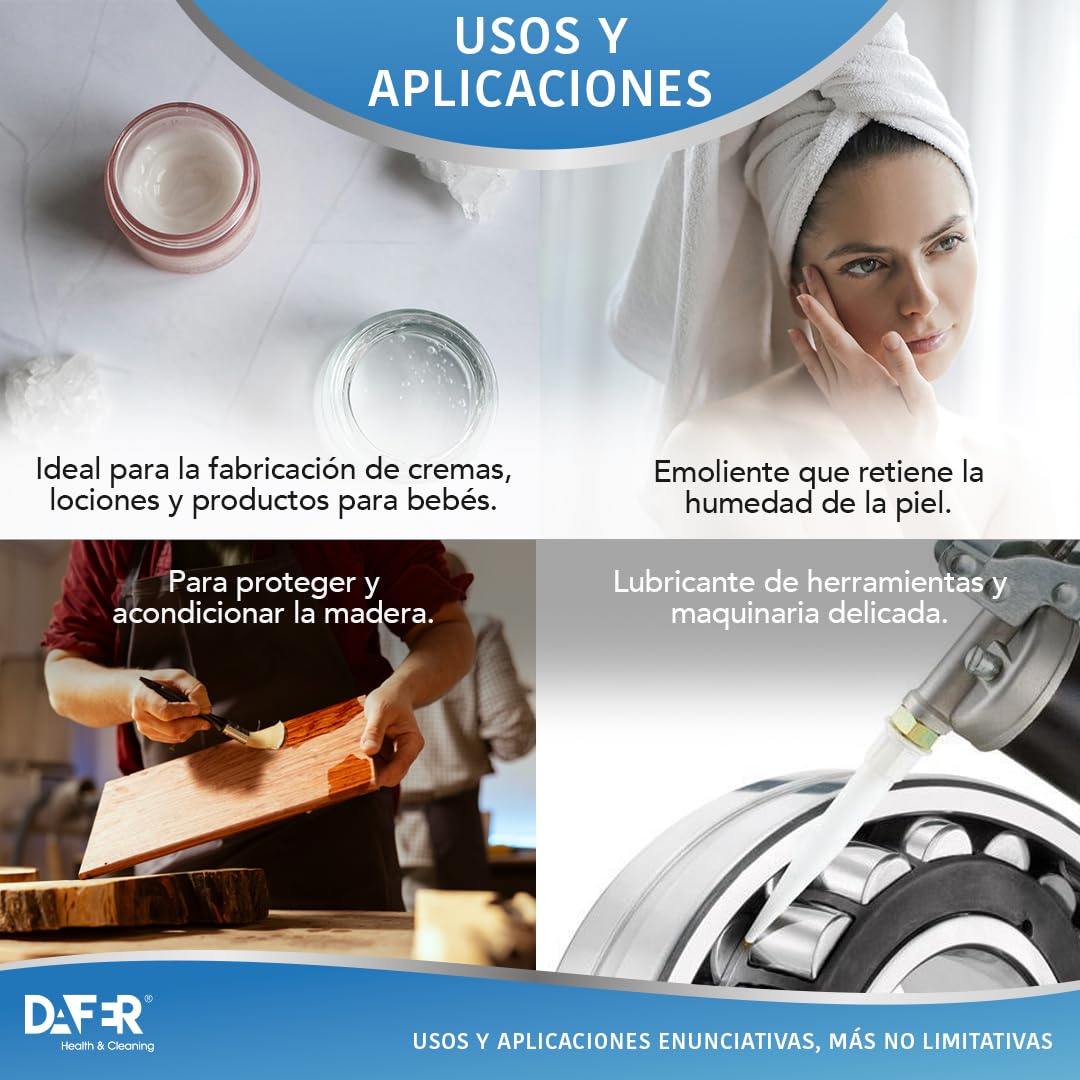 Vaselina Líquida 85 NF USP de 20 Litros - Uso Profesional y Limpieza - Dafer Health & Cleaning