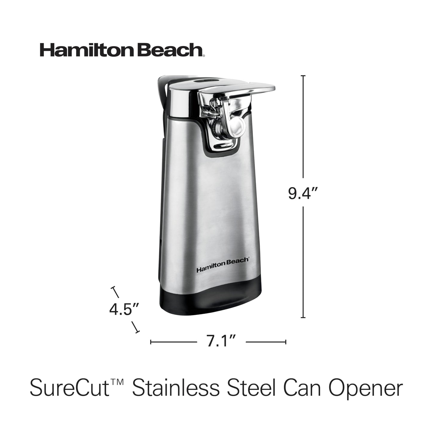 Hamilton Beach® Abrelatas (76778), Plata