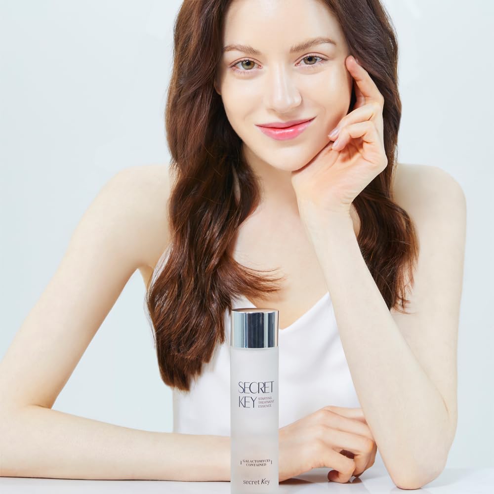 SECRET KEY Starting Treatment Essence 5.24 fl.oz. (155ml) - Galactomyces Contained Antioxidant Moisturizing Boosting First Skin Care Step Essece, Nourushing and Anti-Aging Care with Enzyme
