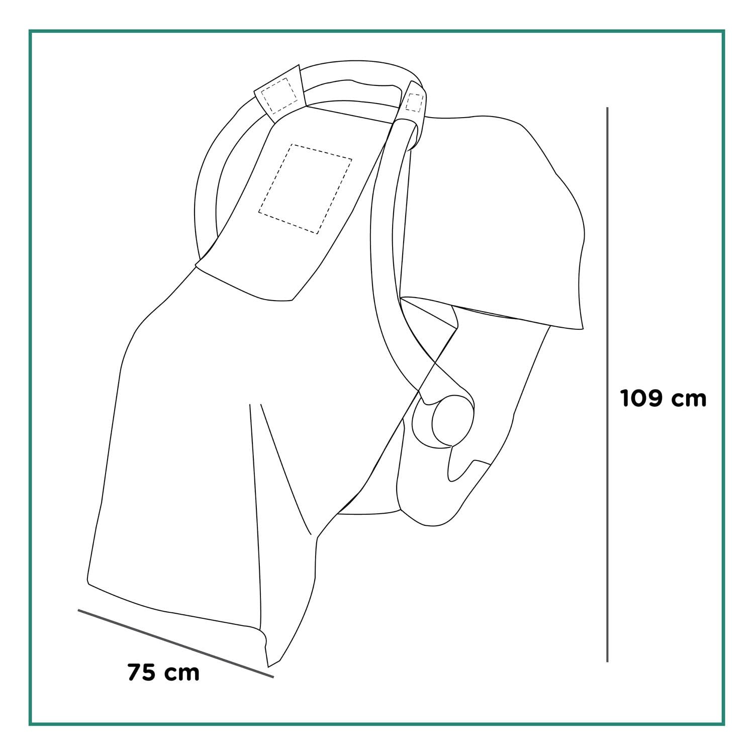 Cubre Huevito Nap Baby Zig Zag Rosa Súper Suave con Ventana y Agarraderas