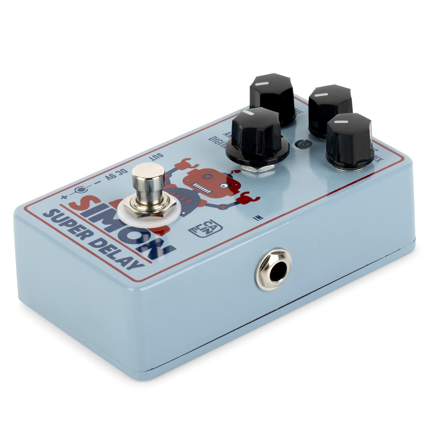 Caline CP-513 Simon Super Delay Pedal de efecto guitarra con opciones digitales, analógicas y de cinta