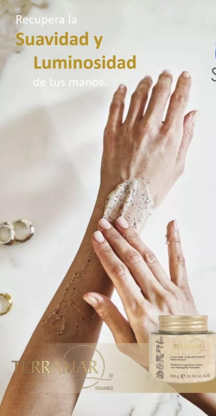 Set Exfoliante y Crema Manos Naturales Terramar con Regalo Sorpresa