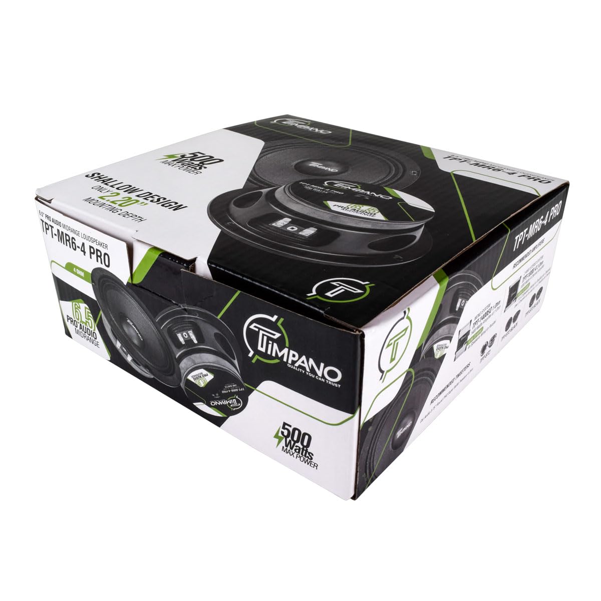 Altavoz de Rango Medio Timpano 6.5 Pulgadas 500 Vatios para Coche