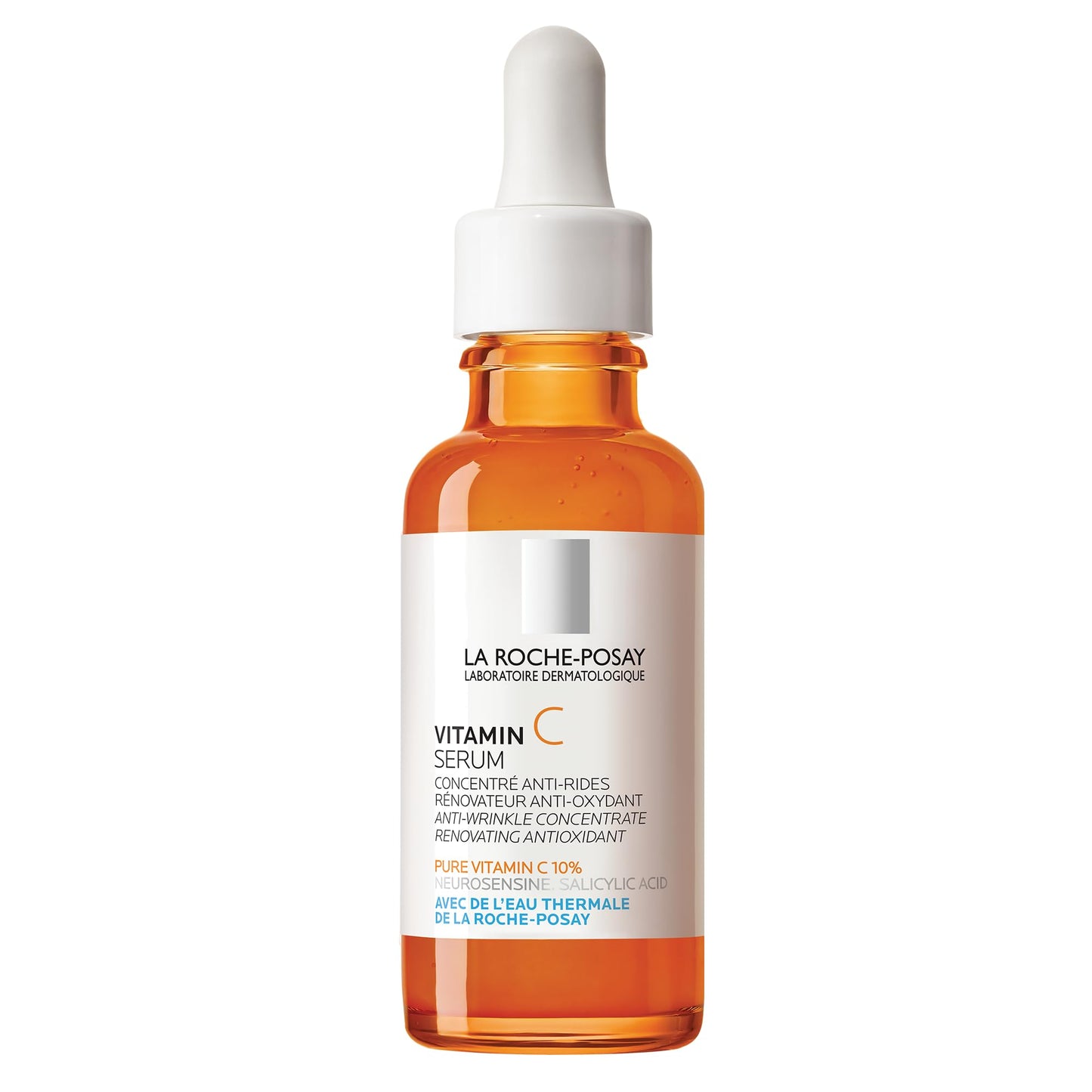 La Roche Posay Pure Vitamin C10 Serum Facial Anti-Oxidante con Vitamina C que brinda limunosidad y mejora la textura de la piel, apta para piel mixta a grasa 30ml