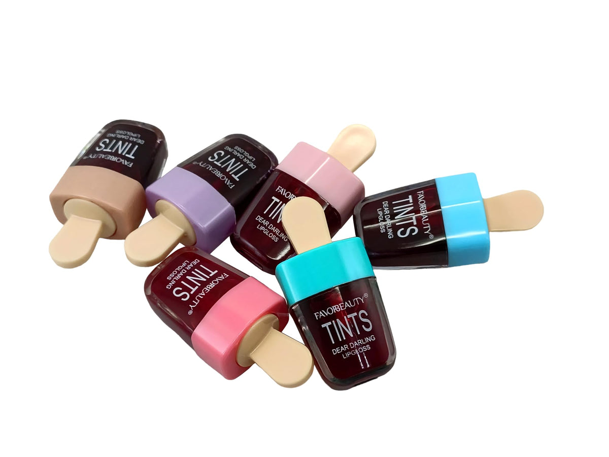 FAVOR BEAUTY Tintas Para Labios En Forma De Paleta 12 Unidades Rosa Glossy