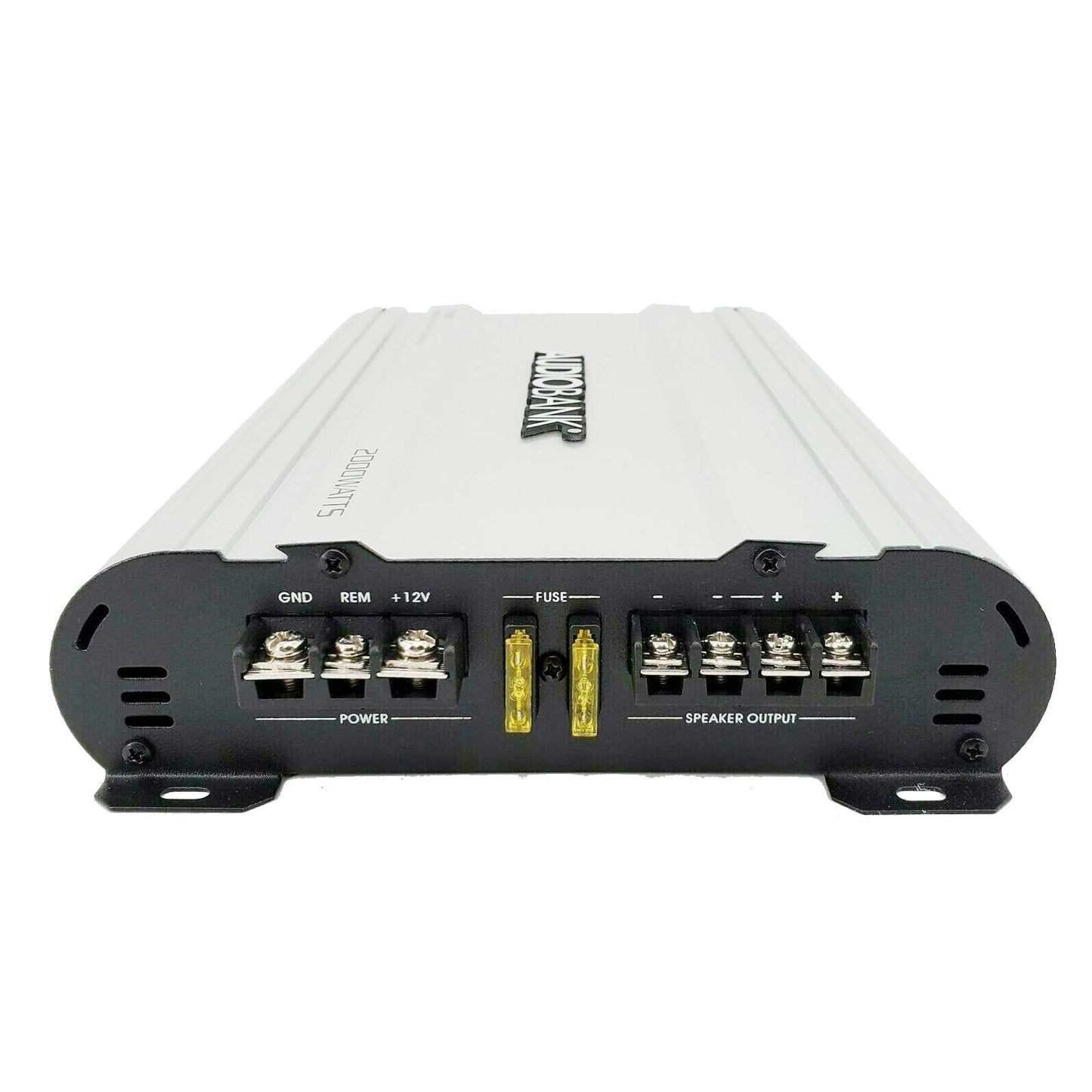 Amplificador Estéreo Audiobank Monoblock 2000 Watts Aleación de Aluminio Resistente para Coche