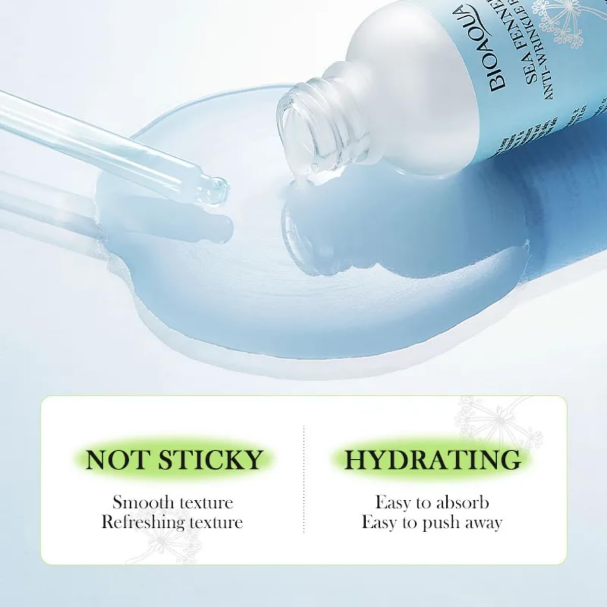 Duo Serum Cuidado Facial Perilla Y Sea Fennel Bioaqua Skin ácido hialurónico Esencia Hidratante Facial Polipéptido Perilla Anti-Envejecimiento Reparación Sérica Nutritivo Antiarrugas