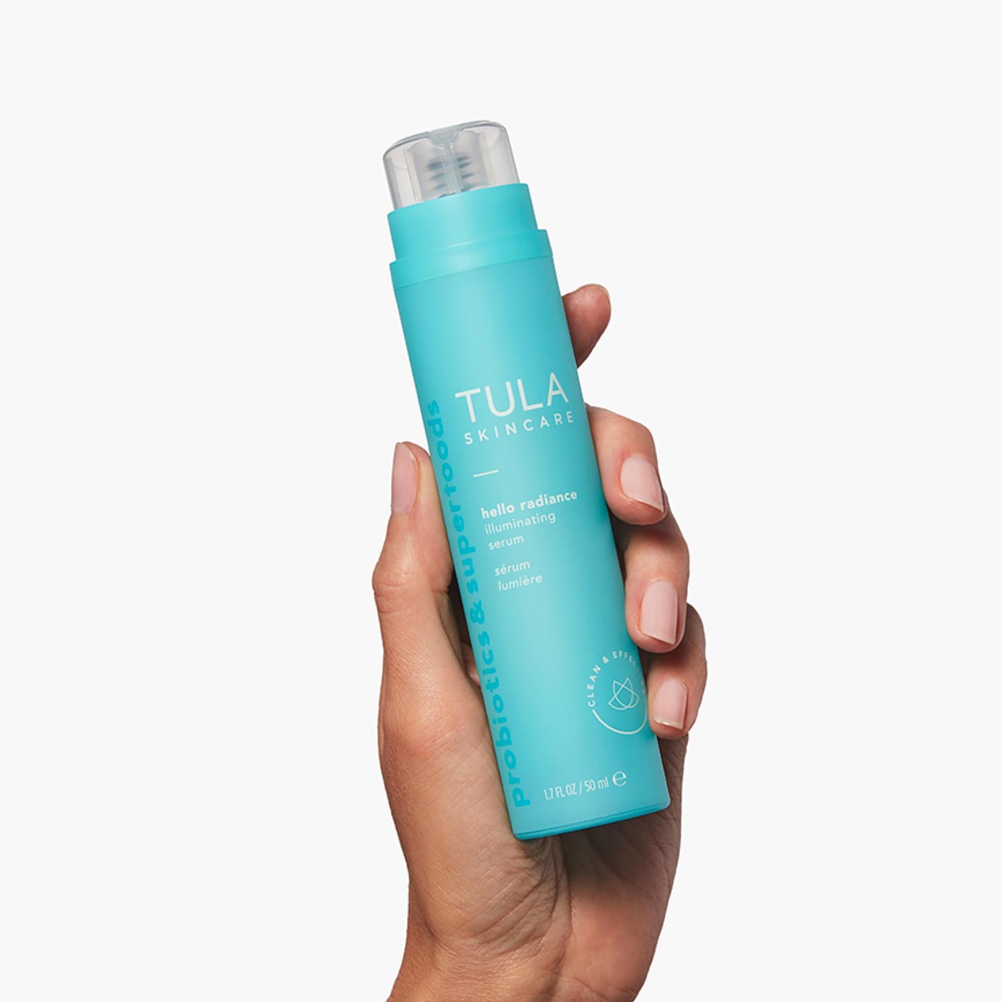 TULA Skin Care Hello Radiance - Suero facial iluminador | Suero iluminador, apunta a la apariencia de manchas oscuras e hiperpigmentación | 1.6 onzas