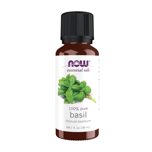 NOW Basil Oil, 1-Ounce