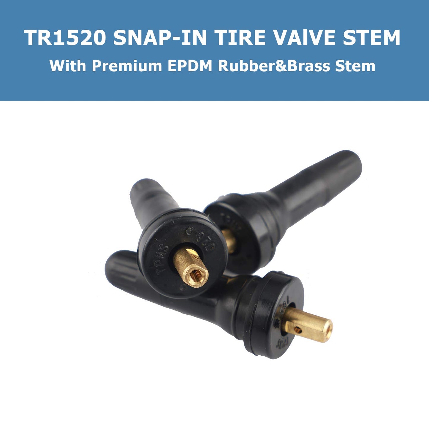 EZISOE 50 piezas TPMS 20008 sistema de monitoreo de presión sensor a prueba de explosiones en vástagos de válvula de neumático