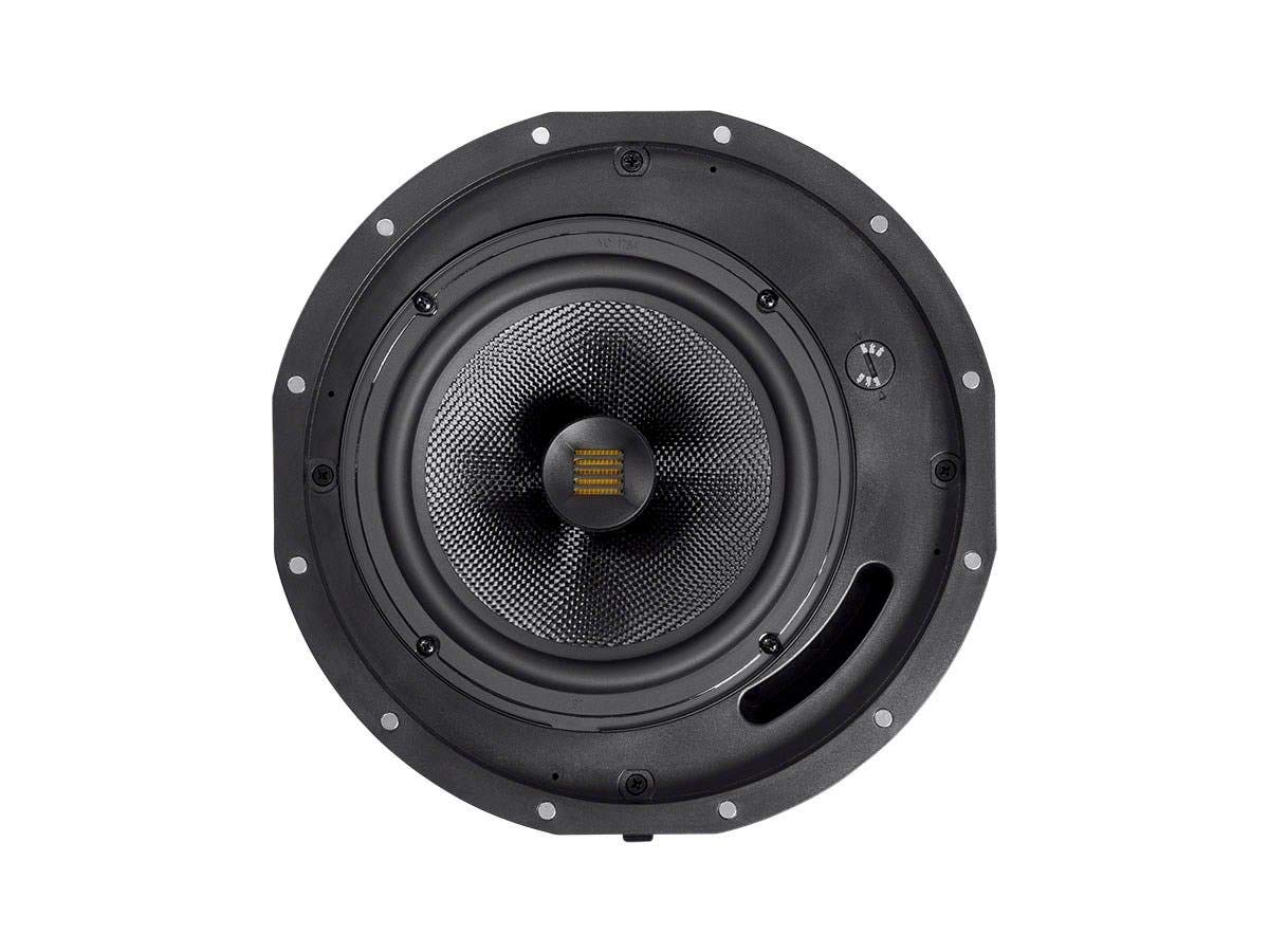 Mono Amber 2-Way Carbon Fiber Ceiling Speakers - 6.5 Inch with Magnetic Grille and Ribbon Tweeter (Pair)