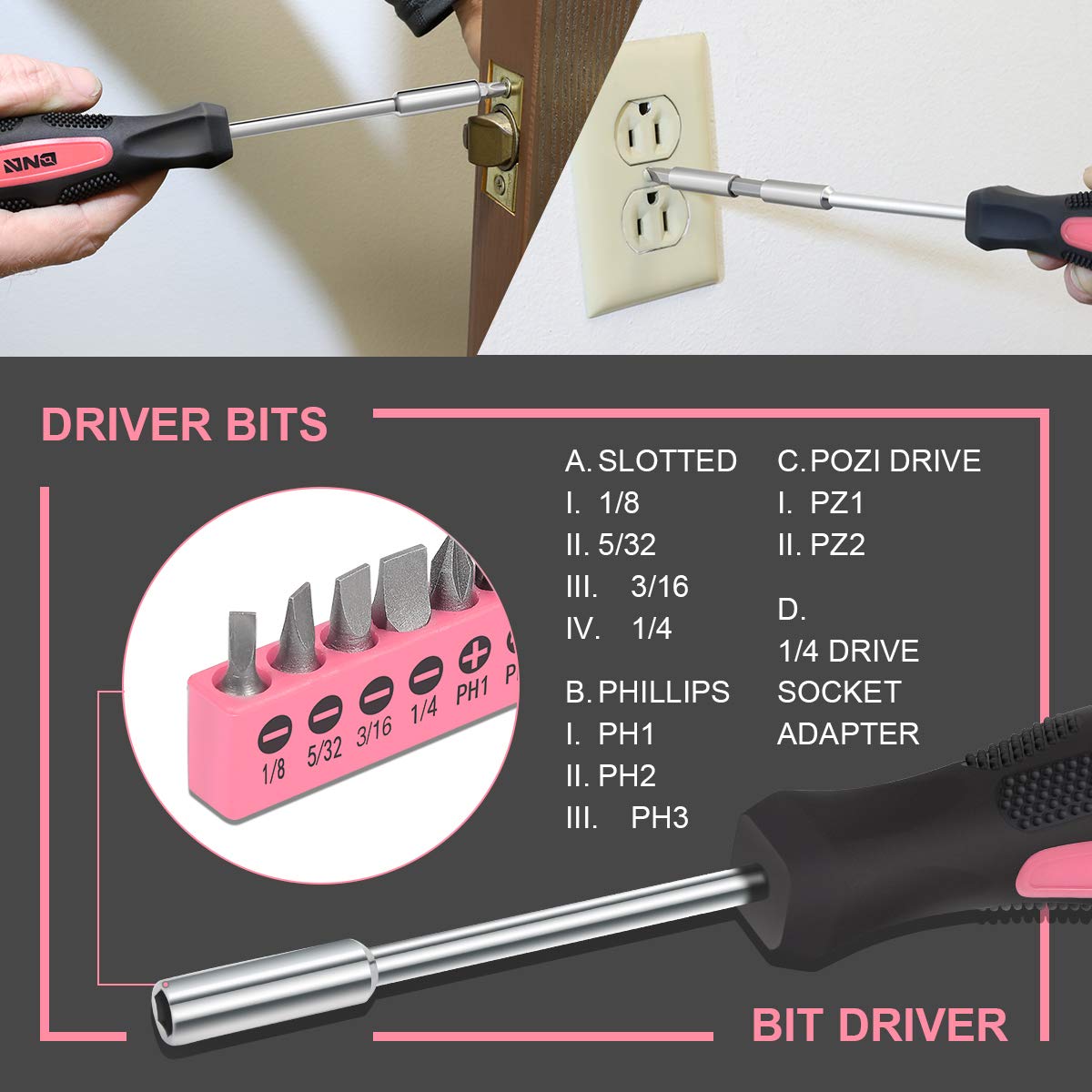 DNA MOTORING - Juego de herramientas para el hogar (TOOLS-00014)