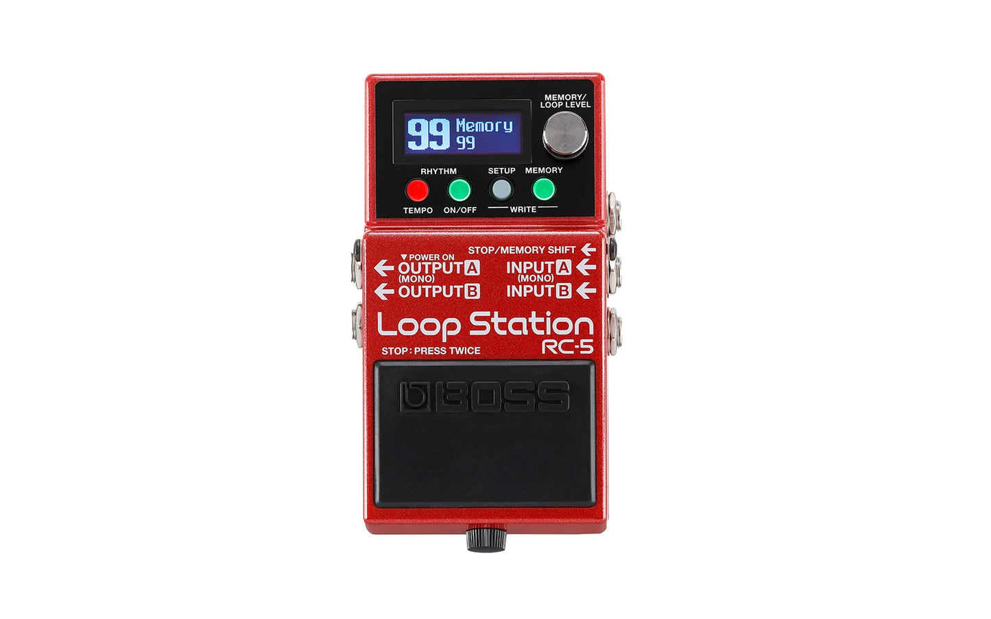 BOSS Paquete Boss Loop Station Con Cable De Instrumento Roland De 10 Pies, Cable De Conexión Roland De 6 Pulgadas Y Púas Rc-5 Paquete Con Cables